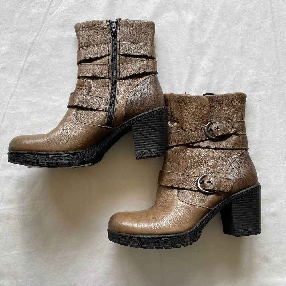 NEW Women's B.O.C. Josephine Brown Leather Boots size 11 - Picture 2 of 9